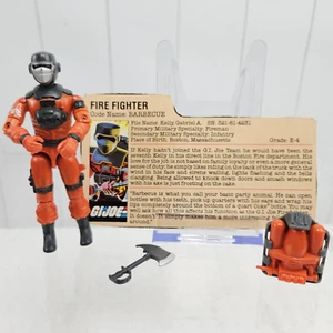 VTG G.I. Joe Barbecue (V1) 1985 Firefighter Action Figure Near Complete Hasbro - Picture 1 of 9