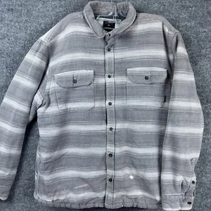 Quicksilver Button Up Hemd Herren Extra Large grau Regular Fit isoliert gestreift - Bild 1 von 10