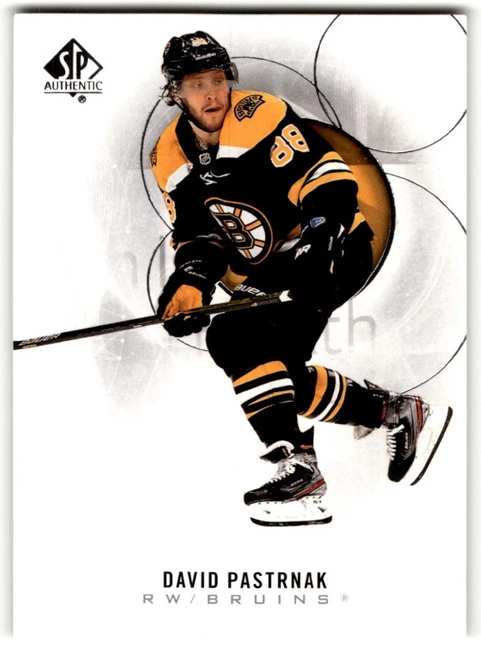 2020-21 SP Authentic David Pastrnak #50 Boston Bruins - Image 1 of 2