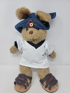 Vintage Avena Coniglietto Coniglio Vestiti Scarpe Cappello Riccio Costruisci un Orso Marrone 1997 - Foto 1 di 8