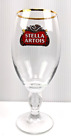 Vintage Stella Artois Glass Stemmed Gold Rimmed 33CL Beer Glass
