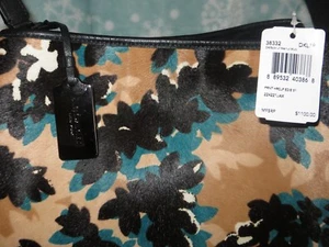 NWT Coach Print Haircalf Edie Shoulder Bag 31 Scatter Leaf Walnut Multi F38332 - Picture 1 of 12