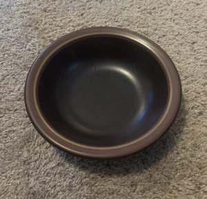Vintage Mikasa Majorca Serving Bowl E-3000 MCM Brown Stoneware - Picture 1 of 4