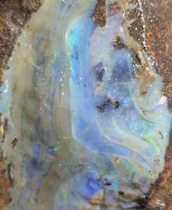 Boulder Opal Rough Specimen Blue Crystal Opal Eromanga Lapidary 276 gram 1380 Ct - Foto 1 di 15