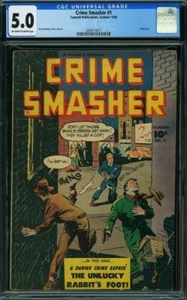 Crime Smasher #1 (Fawcett Publications, 1948) CGC 5.0 - Foto 1 di 1