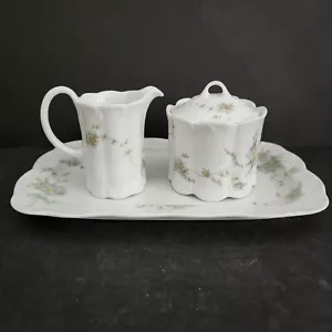 Catherine By Rosenthal Classic Rose Tray With Creamer And Sugar With Lid - Picture 1 of 21