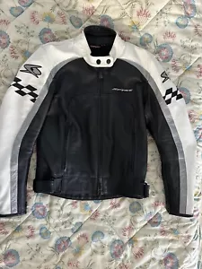 Spyke Giacca da moto in pelle da uomo giacche protettive corazzate da moto - Imagen 1 de 15
