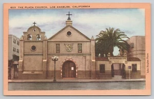 Postal de Plaza Church Los Angeles California CA - Imagen 1 de 2