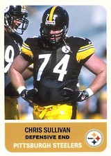 2002 Fleer Tradition CTNW #312 Chris Sullivan Pittsburgh Steelers Custom Card