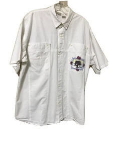 Camicia uomo vintage anni 90 Gitano Key-Line XL OFF WHITE con bottoni - Foto 1 di 8