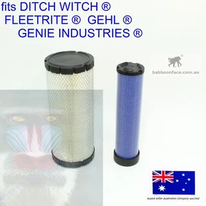 for Inner Outer Air Cleaner Filter DITCH WITCH FLEETRITE GEHL GENIE INDUSTRIES - Picture 1 of 6