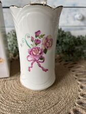 Vintage Savannah the love mug poreclain vase gold trim NIB