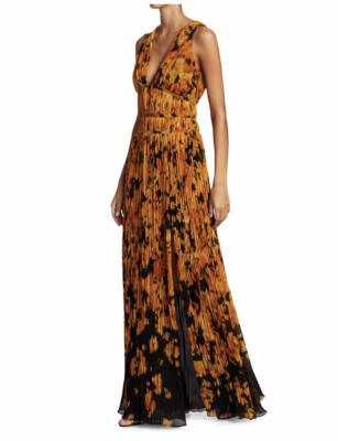 Vestido floral plisado sin mangas ALTUZARRA Layla 44/12 US $2495 Foto 1 de 4