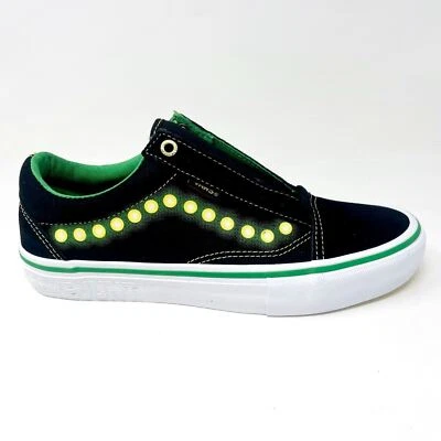 Vans Old Skool Pro (Shake Junt) Black White Green Womens Casual Shoes - Image 1 of 4