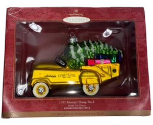 Hallmark 1955 Murray® Dump Truck Kiddie Car Classics Glass Blown Ornament 2000 - Picture 1 of 9