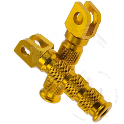 Juego de reposapiés deportivos delanteros dorados para Suzuki GSXR GSF 600 750 Step Round Rider Foto 1 de 2