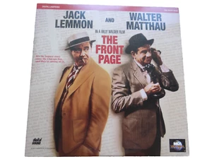 Front Page Extrablatt US Vintage Laser Disc LD Film Video CD Laserdisk Englisch - Bild 1 von 2