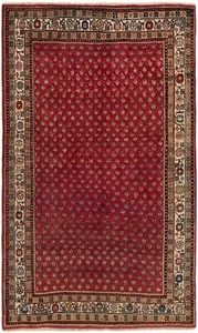 Sarough 209x127 Cm Tapis Persan Tissé À La Main En Laine Orient Rouge - Picture 1 of 11