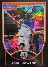2007 Bowman #110 Josh Howard - Dallas Mavericks Chrome Black Refractor /199
