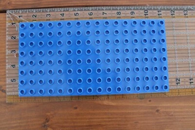 Lego Duplo BLUE 8X16 X 1/2 Thin Flat Baseplate Brick  - image 1 of 2