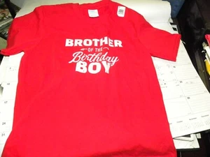 NEW Red Small Brother of the Birthday Boy T-shirt party celebration - Picture 1 of 4