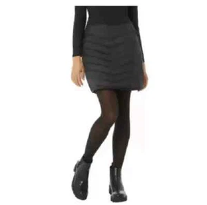 Adventure Large Black Fleece Lined Down Insulated Puffer Mini Skirt Ski - Picture 1 of 8