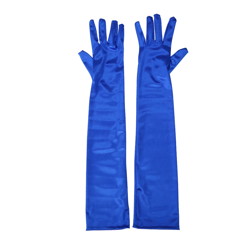 US 20.47'' Satin Evening Gloves Long Party Dance Elbow Arm Length Opera Cosplay - Image 1 of 1