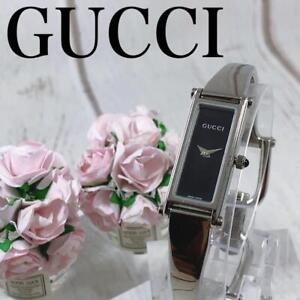 Gucci 1500L Watch Quartz 12mm Women's Black Dial Used JP