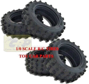Neumático F&R OVAL BLOCK Boomerang Bigwig Hotshot RC 4x4 Tamiya 9805110 9805111 - Imagen 1 de 11