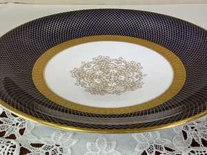 Rosenthal Porcelain 11 1/2" Gold Encrusted Large Serving Pedestal Footed Bowl - Picture 1 of 24