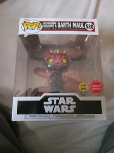 FUNKO POP ! RED SABER SERIES VOLUME 1 DARTH MAUL 520 GID GAMESTOP EXCLUSIVE A02 - Picture 1 of 2