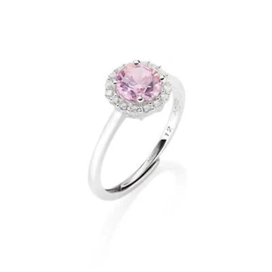 Anello Donna AMEN RLUBOBBROZ2 Argento 925 con Zircone Rosa Regolabile - Imagen 1 de 3