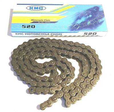 chaine moto 520 120 maillons + attache rapide KMC