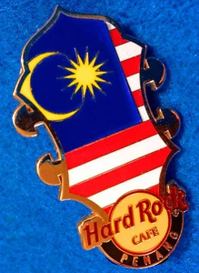 PENANG HRC CORE HEADSTOCK SERIES MALAYSIAN FLAG Hard Rock Cafe PIN  - Picture 1 of 1