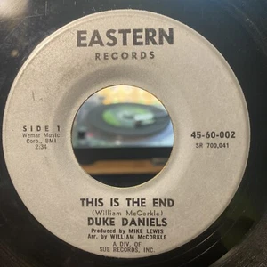 DUKE DANIELS This Is the End / Backfire 45rpm Eastern 1964 northern soul - Picture 1 of 2