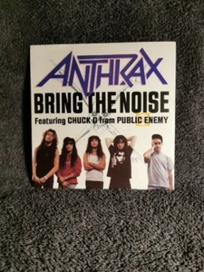 Anthrax Feat. Chuck D – Bring The Noise / 7" Single (1991, Etched, VG) - Picture 1 of 1