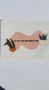 Motivational clear sticker, you are your own competition, waterproof - Picture 1 of 2