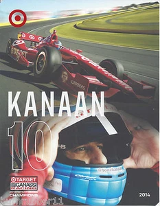 2014 TONY KANAAN "TARGET GANASSI" #10 NON NASCAR IZOD INDY AUTO SERIE POSTKARTE - Bild 1 von 1