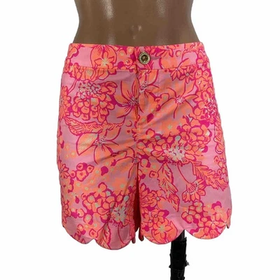 Corto elástico Lilly Pulitzer Buttercup Mandevilla Baby Days Bloom 16 festoneado Foto 1 de 4