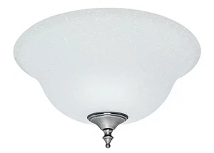 Hunter Fans 99162 Accessory-Glass Bowl Kit-12.75 “  White Linen / Pewter Finial - Picture 1 of 5