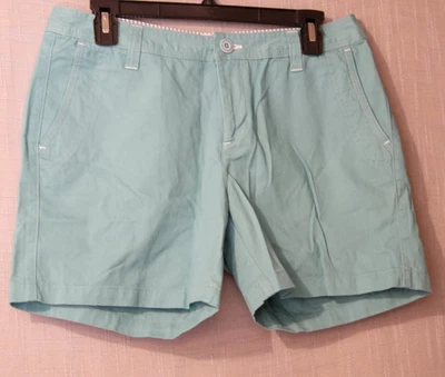 ¡Nuevo sin etiquetas! Pantalones Cortos Natural Reflections Verde Chino 100% Algodón Mujer 8 #H99-48 Foto 1 de 4