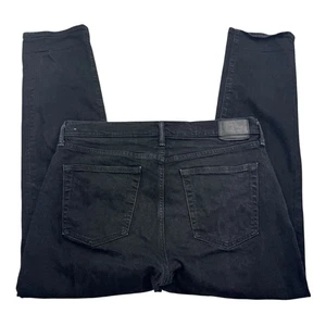 Abercrombie & Fitch Jeans Mens 34 x 30 Black Denim Stretch Slim Fit Tapered Leg - Picture 1 of 9