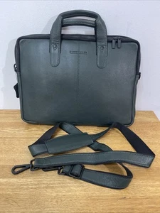 Larson & Co Green leather laptop bag 13 inch Shoulder Bag - Picture 1 of 9