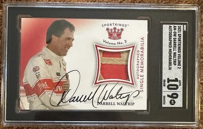 2021 Sportkings Volume 2 Darrell Waltrip Patch Auto SGC 9/10 RARE PATCH HOF  - Image 1 of 4