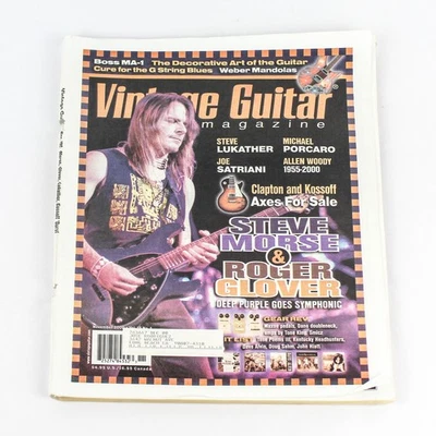 Vintage Guitar Magazine Nov 2000 Vol 15 No 1 Steve Morse Roger Glover - Image 1 of 4