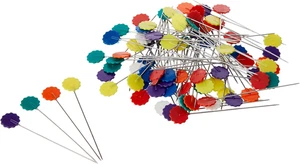 Wright Products Wrights 881428 Flower Head Multicolor Pins, 75-Pack, 75/Pack - Picture 1 of 4