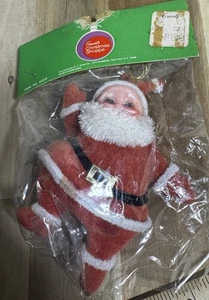 Vintage Grants beflockter Weihnachtsmann Weihnachten MCM NEW OLD STOCK - Bild 1 von 3