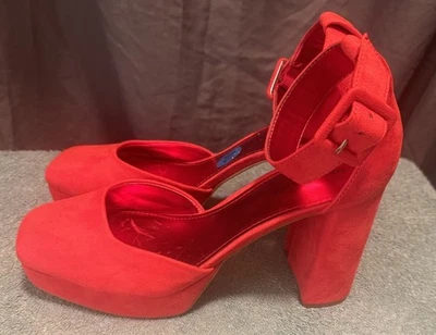 Zapatos de salón Marc Fisher Nazira para mujer rojo de lujo talla 10 plataforma nuevos sin caja Foto 1 de 4