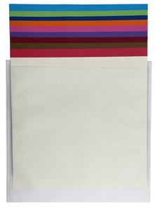 100 CheckOutStore White Non Woven Storage Sleeves for 12x12 Cardstock Paper - Picture 1 of 4