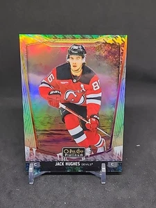 Jack Hughes 2024-25 O-Pee-Chee OPC Platinum Mixed Media Variant SSP Card #13 - Picture 1 of 2